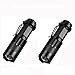 Skysted® (2 Pack A300 Super Mini Bright 300LM Single Mode Zoomable Focus Pocket Flashlight,Powered by 1 x AA or 1 x 14500 Battery(Not Included)