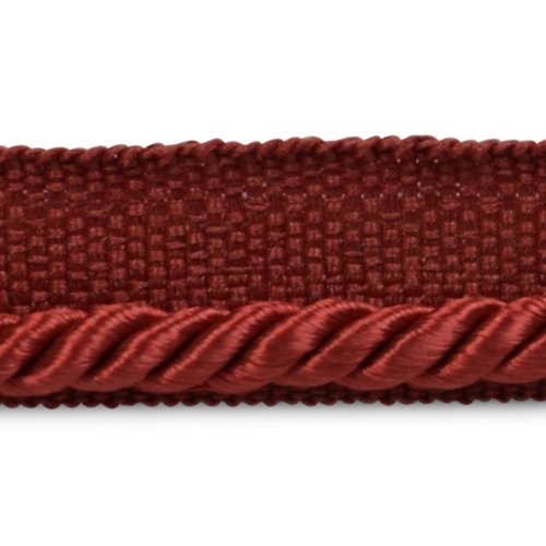 Expo International Ebony 1/8-Inch Twisted Lip Cord Trim, 20-Yard, Cranberry