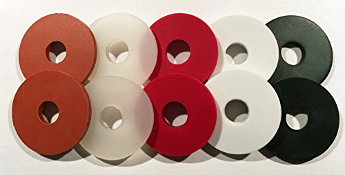 Multi-Color Rubber Guitar Strap Locks - Grolsch Style - Classic and Reliable - Made In The USA! (20-Pack)