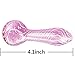 Labs Glass Water Device Black 4.1 inch Spoon with a Carb (Pink)