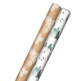 Hallmark Kraft Recyclable Christmas Wrapping Paper