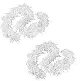 Tigerdoe Feather Boas - 2 Pack - White Marabou Boas, Party Dressup Costume Accessories, 72 Inch Long