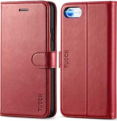TUCCH iPhone SE 2020 Case, iPhone Wallet Case, Premium PU