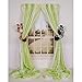 Baby Nursery Jungle Safari Giraffe and Zebra Curtain Tieback Collector Set