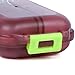Bidear Pill Case - Portable Travel Tablet Medicine Vitamin Pill Organizer Box for Purse or Pocket,10 Compartments,Translucent Chocolate
