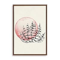 Framed Canvas Wall Art Modern Geometric Pattern Canvas Prints Home Artwork Decoration for Living Room,Bedroom - 16x24 inches