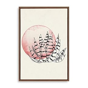 Framed Canvas Wall Art Modern Geometric Pattern Canvas Prints Home Artwork Decoration for Living Room,Bedroom - 16x24 inches