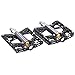 BONMIXC Mountain Bike Pedals 9/16 4 Sealed Bearings Excellent Lubricity Alloy MTB Pedals