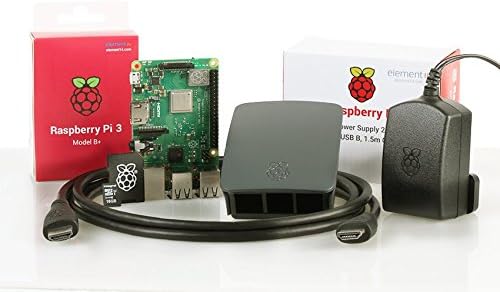 Almost Anything Ltd Raspberry Pi 3 Model B+ Official Starter Kit (Black)
