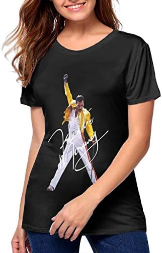 GailFranklinandCat Freddie Mercury Womens T Shirt Woman Clothes Black