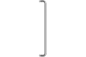 Ranbo Glass Shower Door Towel Bar 24 Inch Stainless Steel Sliding Shower Door Handle Replacement with Brushed Nickel Finish f