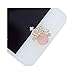 GBSELL 3D Crystal Bling Floral Crown Diamond Home Button Sticker For iPhone iPad (A)