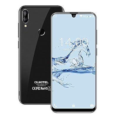 OUKITEL C16 Unlocked Cell Phone Android 9.0 Dual Nano SIM 3G Unlocked Smartphone 5.71" HD + Waterdrop Display Face&Fingerprint ID 8MP+2MP Dual Camera 2GB RAM+16GB ROM 2600 mAh Battery