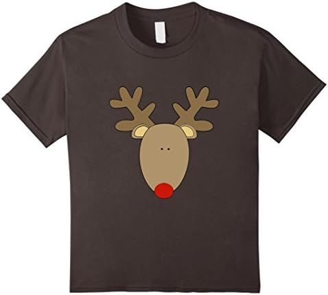 Kids RUDOLPH Red Nose Reindeer T-Shirt 8 Asphalt