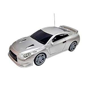 Popsugar Mini Remote Control Car Toy for Kids, Silver