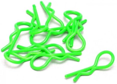 Speedmind #GW016G Heavy Duty Bent Body Clips (10) F-Green