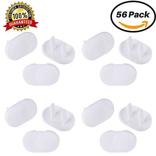 Outlet Plug Covers (56 Pack) Baby Proofing Outlet Cover Plugs Child Proof Electrical Protector Safety Caps Premium Power Outlet Cover Plugs - Thumbnail 6