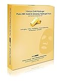 BioMiracle Pure 24K Gold & Ginseng Anti-aging and Revitalizing Hydrogel Mask with Ceramide and Hyaluronic acid 1.05 Oz. (Pack of 3)