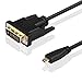 SIENOC 1.8m 1080P Gold-Plated Micro HDMI to DVI 24+1 Pin HDMI v1.4 Standards Male to Male Cable