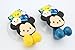 FINEX FinexSet of 2 Disney Tsum Tsum Mickey Mouse and Friends Toothbrush Holders with Suction Cup for Wall in Bathroom at Home (with Winnie The Pooh Donald Duck Stitch Marie Stitch)