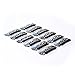 YONNA 12pcs U Shape Iron Snap Clips For Feather Hair Extensions Wigs Weft