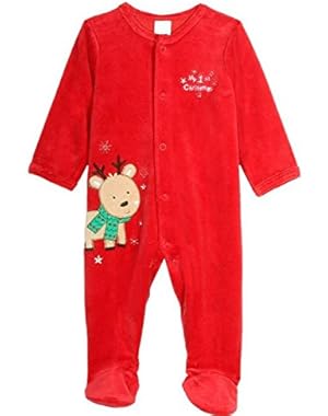 Baby-Boys My First Christmas Reindeer Footie