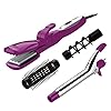 Conair Special Styles Ceramic Combo Styler - Straightening/crimping plates and 3/4-inch Curling Iron; Pink