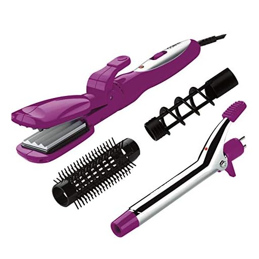 Conair Special Styles Ceramic Combo Styler - Straightening/crimping plates and 3/4-inch Curling Iron; Pink
