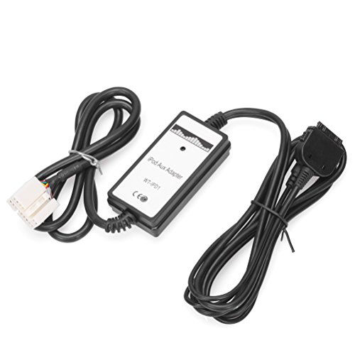 3.5mm Gold-Plated Male Jack Dock Connector AUX Input Interface Adapter for Audio Device iPhone iPod Direct Fit for Acura Honda