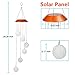 Solar Crystal Ball LED Wind Chimes Outdoor Hanging - Waterproof Mobile Romantic Solar Powered Changing Color Wind Chimes Light for Xmas Mom Gifts, Home, Patio, Party, Festival, Night Garden Decoration