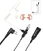 Two Wire Earpiece with Reinforced Cable for Motorola Radios BRP40 CLS1410 CLS1110 CP200 CP200D CP185 DTR650 RDU2020 RDU4100 RDU4160D RDU2080D RMU2040 RMU2080D CLS RDU RMM RMU, Acoustic Tube Headset