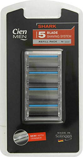 Cien Shark 5 Blade Replacement cartridges (1 pack 4 blades ) UK version