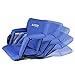 Leader Accessories Stadium Seat Cozy Portable Reclining Seat Folding Bleacher Chair with Arm rest,Royal Blue