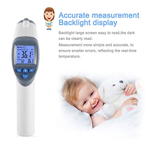 Cheekbone Digital Thermometer Infrared Baby Adult Forehead Non Contact Infrared Thermometer with LCD Backlight Household Termometer - Thumbnail 3