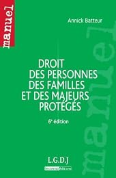 Droit des personnes, des familles et des majeurs protégés