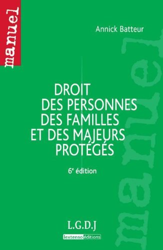 Droit des personnes, des familles et des majeurs protégés