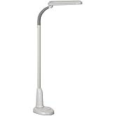 Ott-Lite L24554 Task Plus High-Definition 24-Watt Floor Lamp,Plastic, Dove Grey