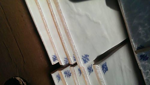 Porcelain tile coaster Asian decor diy project lot 8 bundle pack