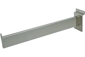 Econoco RW/12 Faceout, Rectangular Tubing for Slat Wall, 12" (Pack of 24)