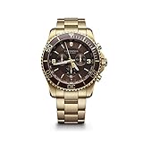 Victorinox Men's 241691 Maverick Chrono Analog Display Swiss Quartz Gold Watch