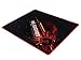 LightStrike LK B-070 Large [17in x 14in] Sized Gaming Surface & Esports Mouse Pad for Speed - Smooth Cloth Surface - Anti-Slip Rubber Base - (Black) - Textured for Precision
