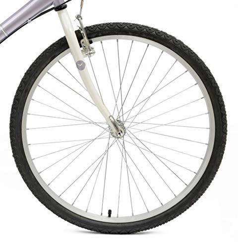 Mantis Premier 726L Comfort Bike, 26 inch Wheels, 17 inch Frame, Women's Bike, Purple - Thumbnail 7