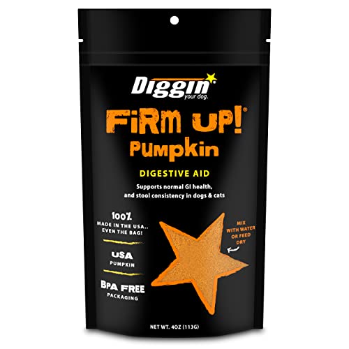 Diggin’ Your Dog Firm Up Pumpkin for Dogs & Cats, 100 Made in USA