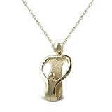 Loving Family® 14k Gold Pendant Featuring a Loving Mother and Her Child