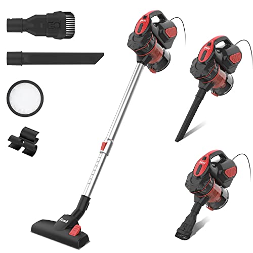 INSE Corded Vacuum Cleaner 600W Powerful Motor 18000Pa Vacuum Cleaner 6-in-1 Versatile Corded Stick Vacuum Cleaner - Cobalt　並行輸入品 INSE Vacuum Cleaner, Corded Stick Vacuum 600W Powerful Motor
