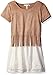 Speechless Girls' Suede Fringe Top Popover Lace Dress