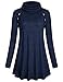 Kimmery Womens Long Sleeve Button Embellished Casual Basic Tunic Tops Blouse