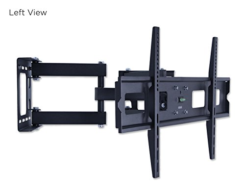 Mount-It-MI-484C-Articulating-Corner-Mount-for-TV-Premium-Swivel-Full-Motion-Wall-Bracket-for-37-63-inch-Screen-LCD-OLED-Plasma-4K-Flat-Panel-Screens-VESA-up-to-800x400-132-lb-Capacity-Black