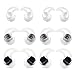 TEEMADE 12 Pieces for Bose Earbuds Replacement Tips Silicone Covers for Bose QC30 QuietControl 30 QC20 SIE2 IE3 Soundsport Wireless Earphones (White) primary
