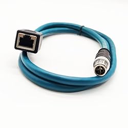 3.28ft M12 8 Pin to RJ45 Industrial Ethernet